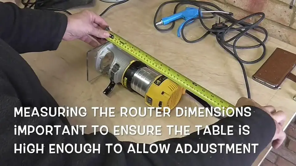 Measuring Router Dimesnsion