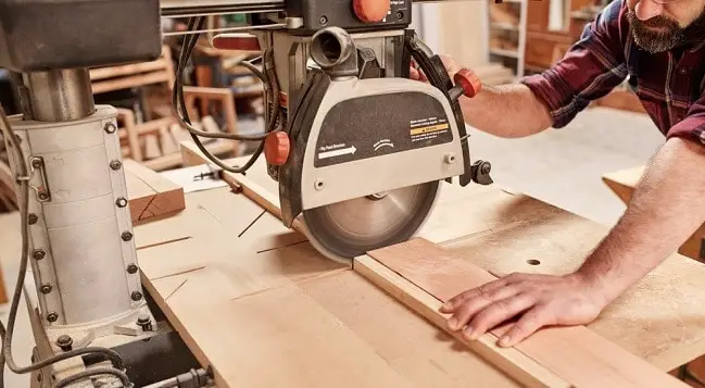 radial arm saw table