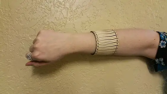 laser cut wooden bracelet 